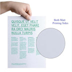 Uinkit 100 Sheets Thin Matte Presentation Paper Photo Double Sided 8.5x11 38lb 140gsm Printable on Both Sides Brochure Photos Picture Poster Playbill Flyer 6.5 Mil Coated for laser and Inkjet Printer