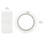 Amazon Basics Strong Plastic Adhesive Packaging Tape for Shipping, Moving and Storage, Clear, Low Odor, 1.88 in x 54.6 yds, 12-Pack