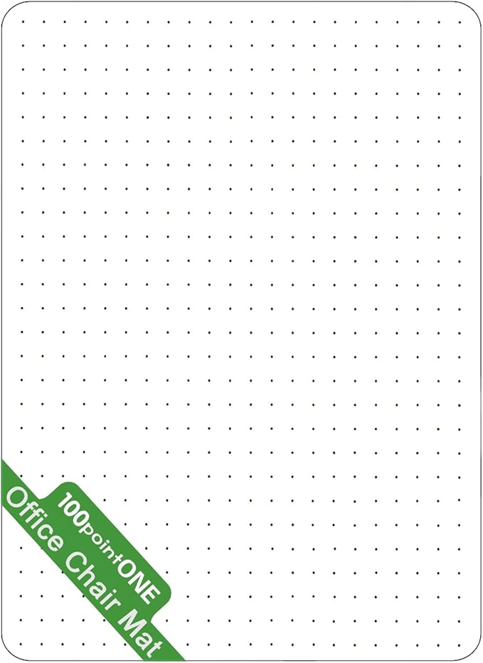 Office Chair Mat for Carpet - Clear Thick Desk Chair Mat for Carpet Plastic Floor Mats for Rolling Work and Gaming Chairs with Studs for Low Pile, Flat and No Carpeted Floors