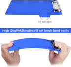 TFDLCG zm 6 PCS Clipboards Bulk with Pen Holder,Standard A4 Letter Size,Plastic Clip Boards 8.5x11 Heavy Duty,Low Profile Clipboard for Men Kids Teacher,Office School Home Work,Blue