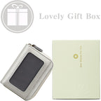GOIACII Small Genuine Leather Wallet for Women, RFID Blocking Credit Card Holder Wallet