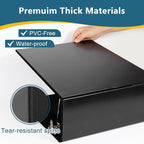 CIXILDTS 5" 3 Ring Binder, Standard 5-Inch Slant-D Ring Binder Fit Letter Size Paper, Presentation View Binders, 2 Packs, Black