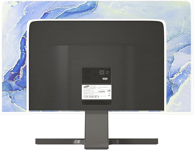 Baocicco Modern Violet Marble Waterproof TV Cover Anti-Static Dustproof Protective Cover for LCD/LED/HD 37, 38, 39 Inch Decorative Monitor Accessories Covers for Television LED LCD OLED TVs Screen