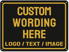 Custom Sign Bulk Personalized Metal Signs For Outdoor Indoor Business Home Store Office Yard Street Lawn Make Your Own Customized Signs With Your Logo Text Photo, 6x8inch