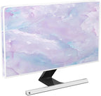 Baocicco Violet Marble Waterproof 26, 27, 28 Inch Anti-Static Dustproof LCD/LED/HD Abstract Creative Desige Monitor Accessories Laptop TV LCD Screen Texture Monitor Decoration for Tablet
