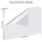 Roowest 2 Pcs 18 x 36 Inch, 1/4 Inch Thick Clear Acrylic Plexiglass Sheets Transparent Plastic Panels Sheets Cut to Size Cast Acrylic Board Panel with Protective Film for Craft DIY Project Sign Frame