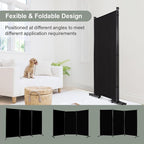 Room Divider 6FT Single Panel Privacy Screen, 102'' Wide Fabric Indoor Room Divider Wall Divider for Room Separation, Portable Room Partitions and Dividers Freestanding Temporary Wall Room Separators