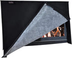 BroilPro Accessories Outdoor 60"-65" TV Set Cover,Scratch Resistant Liner Protect LED Screen Best-Compatible with Standard Mounts and Stands (Black)