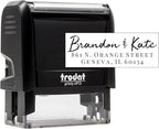 Self Inking Modern Address Stamps | Custom Return Address Stamper (Brandon, Xtra Wide)