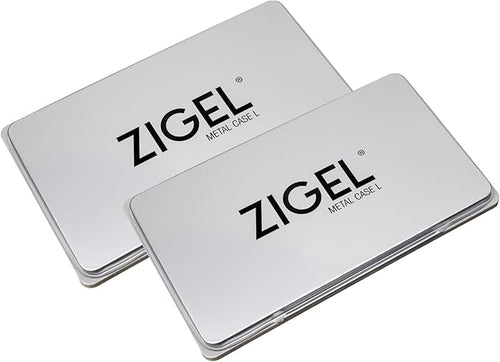 2 Pack Metal Case Stamp Pad Large Size, Black Color - Size: 3" x 6" - Choose from 15 Ink Colors