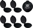 Fingerprint Ink Pad 5 Pack Thumbprint Ink Pad for Fingerprint Cards Notary Supplies Black Finger Print Kit for Identification Security ID Law Enforcement Fingerprint Office Home Use Stamp pad