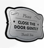 Custom Outdoor Personalized Aluminum Driveway Signs - Waterproof USA Made, Design 3 Metallic Silver 18x12