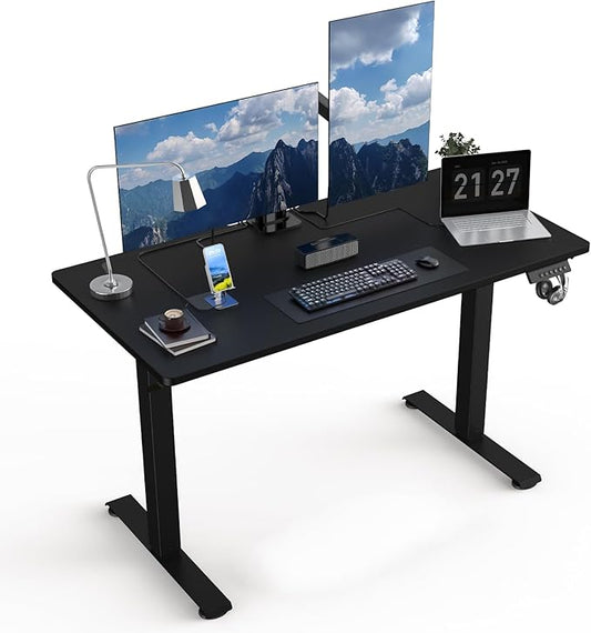 48 * 24 Electric Standing Desk, Adjustable Height Sit Stand Up Desk, Motorized Home Office Computer Gaming Workstation Desk