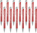 Yucold Customized ballpoint pens in bulk, personalized ballpoint pens with free engraving, for use in companies, enterprises, graduation anniversaries (Red,39)