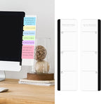 Office Desk Accessories 2pcs Multifunction Computer Monitor Memo Board - Transparent Computer Side Panel Memo Creative Monitor Side Panel Suitable for Office Home Desktop
