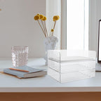 LIGHTAOTAO Stackable Desk Organizer Tray Paper Holder for Office File Storage and Document Sorting Practical Desktop Letter Tray for School and Home Use
