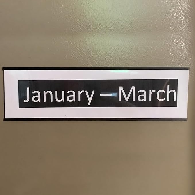 SmartSign Magnetic 'C' Channel Label Holders | 2" x 4", Pack of 10