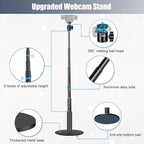 JCWINY Webcam Stand, 28 Inch Web Cam Stand for Desk, Adjustable Webcam Mount Camera Stand for Logitech Webcam C922 C930e C920S C920 C615 C960 C920x BRIO 4K NexiGo N60 and Others