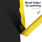 KIWIHUB Yellow Painters Tape,1" x 60 Yards x 5 Rolls (300 Yards Total) - Medium Adhesive Masking Tape for Painting,Labeling,DIY Crafting,Decoration and School Projects
