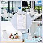 2pcs Dry Erase Chore Chart, Standable Whiteboard Checklist Board, Chore Chart for Kids Routine Chart with Two Markers (Standable)