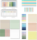 BAYTORY 1610 Sheets Transparent Sticky Notes with Highlighter Tape, Clear Waterproof 3 x 3 inch See Through Memo Pad, Self-Adhesive Translucent Writable Index Tabs for Annotating Books