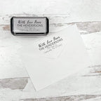 Self Inking Modern Address Stamps | Custom Return Address Stamper (with Love from, Xtra Large)