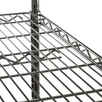 Shelving Inc. 8" d x 36" w x 64" h Chrome Wire Shelving with 5 Tier Shelves, Weight Capacity 800lbs Per Shelf