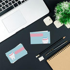Custom Business Cards Personalized Business Cards for Small Business 300gsm Matte Paper Front & Back Sides Printed 3.5" x 2" - Dentist Tooth Care Template