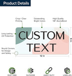 Custom Sign, Custom Street Sign, 11 Font Colors, 13 Font Styles, 4 Hole Options, 22 Sizes, 6x12 Inches, Rust Free DiBound, Fade Resistant, Made in USA by My Sign Center (Minimalist)