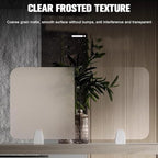 RCJCQSR Acrylic Frosted Privacy Free Standing Screen, Visual Distractions Privacy Panel Portable Desk Divider Guard for Table Top Workstation for Home Office(Size:60x60cm(23.6x23.6))