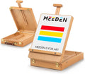 MEEDEN Tabletop Art Sketchbox Easel : Solid Beechwood Table Easels for Painting Canvas, Adjustable Desktop Easel - Art Supply Storage Box for Adults & Artist