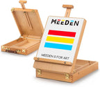 MEEDEN Tabletop Art Sketchbox Easel : Solid Beechwood Table Easels for Painting Canvas, Adjustable Desktop Easel - Art Supply Storage Box for Adults & Artist