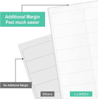 L LIKED Printable Address Labels, 1" x 2-5/8", 15000 Labels, 30 per Sheet, Blank Mailing Labels for Envelopes (500 Sheets)