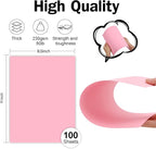 100 Sheets Pink Cardstock 8.5 x 11 Thick Paper, Goefun 80lb Card Stock Printer Paper for Arts & Crafts, Presentations, Stationary Printing