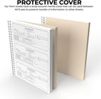 Custom 8.5" x 7" (3 Per Page) Carbonless NCR Books in 2-Part Duplicate Invoices, Receipts, Work Orders, Sales Orders, Purchase Orders, Estimates, Quote Forms with Your Company/Business Name (150 Sets)