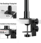 Dazzne 2-Pack Camera Desk Mount Stand with 1/4" Ball Head and Cold Shoe Mount Adapter,12.9-22" Tabletop Mounts Stand, Adjustable Aluminum Desktop Light Stand, for DSLR Camera, Ring Light, Video Light