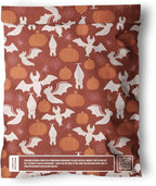 Poly Mailers 10 x 13 Inch- 100 pack Biodegradable Shipping Bags for Clothes - Impack Self-Seal Waterproof Thick Mailing Envelope for Accessories & Clothing - Halloween Bats