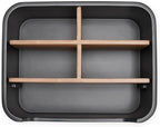 SZYRL Stylish Desk Organizer and Remote Control Holder in Black - Keep Your Workspace Tidy and Organized, Multi-Purpose Storage for Office Desktop Coffee Table Bedside Nightstand