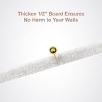 Large Vision Board 48x36, Thicken Felt Pin Board for Home Office Studio and Creative Planning with 20 Pushpins and 20 Postcards, White