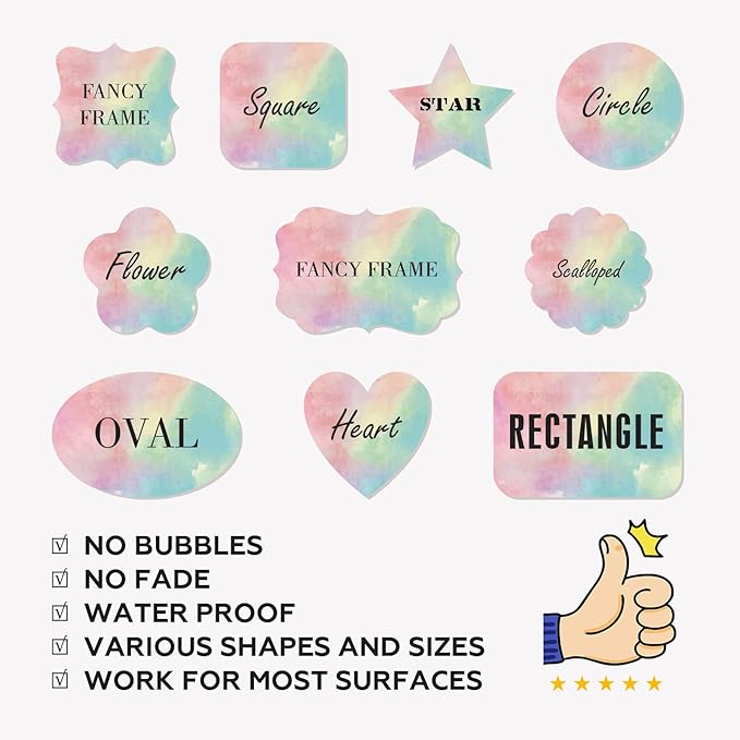 Custom Stickers Personalized Labels - Customized Stickers with Any Design Image Logo Text,Custom Stickers for Business Logo,Custom Thank You Label Stickers,100 Labels (Oval,6"x4")