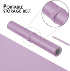 HOMIEAZICOZI Leather Desk Mat - Non-Slip PU Desk Pad for Office and Home - Desk Organization and Accessories - Ideal for Large Mouse Pad and Desk Mats on Top of Desks (Purple,36''x 17'') (DPD-Pu-L)