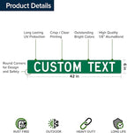 Custom Street Sign, Road Sign, Address Sign, 8 Colors, Reflective Option, Mounting Options, 6x42 Inch, Thick Rust-Free AlumaBond, USA Made by My Sign Center, (Classic)…