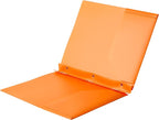 Amazon Basics Heavy Duty Colorful Plastic Folders with 2 Pockets for Letter Size Paper, Pack of 12, Assorted Colors