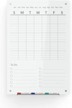Audio-Visual Direct Magnetic Weekly Planner Dry-Erase Board for Wall - 24" x 36" - (to Do List, White)