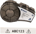Brady Authentic (M21-500-595-WT) All-Weather Vinyl Label for Indoor/Outdoor ID, Lab and Equipment Labeling, Black on White- For M210, M210-LAB, M211, BMP21-PLUS and BMP21-LAB Printers, .5" W 21' L