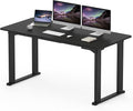 SANODESK 4-Leg Standing Desk, Electric Height Adjustable Desk with Memory Presets for Home Office, Stand up Desk Computer Workstation, 63x28 Inches Black