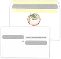 NextDayLabels - W-2 Tax Forms Double Window Security Envelopes, (Pack of 100 Self Seal Envelopes)