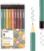 Grabie Erasable Gel Pens, 9 Colors Erasable Pens Multicolor, Make Mistakes Disappear, 0.6mm Medium Point Rollerball Tip Colored Pens for Drawing Writing Planner, Smooth Writing(Rustic Reverie)