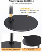 Upgraded Webcam Stand for Desk, Telescopic Webcam Tripod Mount with Ball Head, Compatible with Logitech Camera C922 C930e C920S C920 C615 C960 C920x BRIO 4K NexiGo N60, Phone Holder with 1/4" Thread