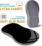 Hokafenle Ergonomic Mouse Pad Wrist Support with Massage Design, Wrist Rest Pain Relief Mousepad with Memory Foam&Non-Slip PU Base, Mouse Pads for Wireless Mouse & Desk (12x8 inch,Light Purple Gray)